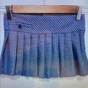 Blue Plaid Kids Skirt